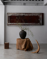 表具板　柿渋和紙　明治・大正時代　/  Japanese Antique　Washi Frame