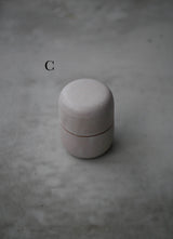 小箱　蓋物　月肌　soil gray / Akari Sato
