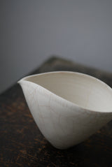 片口　タテ型 M  Bone  White 半磁器　/  Kanako Yoshida