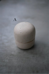 小箱　蓋物　石肌　/ Akari Sato