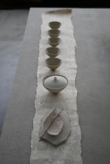 茶漉し蓋碗　Bone White 半磁器　日本茶　中国茶　/  Kanako Yoshida