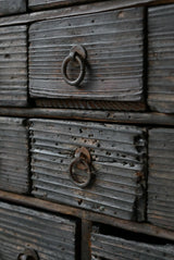 薬箪笥　浮造り　江戸時代　/  Japanese Antique　Drewer 　Chest　Tansu