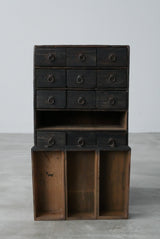 薬箪笥　浮造り　江戸時代　/  Japanese Antique　Drewer 　Chest　Tansu
