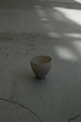 オーダー　白磁　茶杯　gray SS   / Takahiro Yahagi