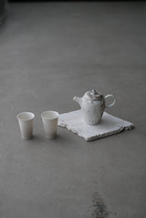 N様専用　白磁　グレージュ　slim 聞香杯　/ Takahiro Yahagi