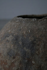Moon Jar  満月壺　直径20 Testuya Hioki    Japanese  soil   Art 花器
