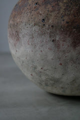 Moon Jar  満月壺　直径23/ Testuya Hioki    Japanese  soil   Art 花器