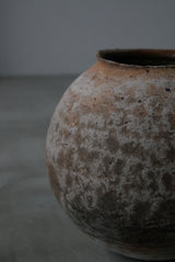 Moon Jar  満月壺　直径20/ Testuya Hioki    Japanese  soil   Art 花器