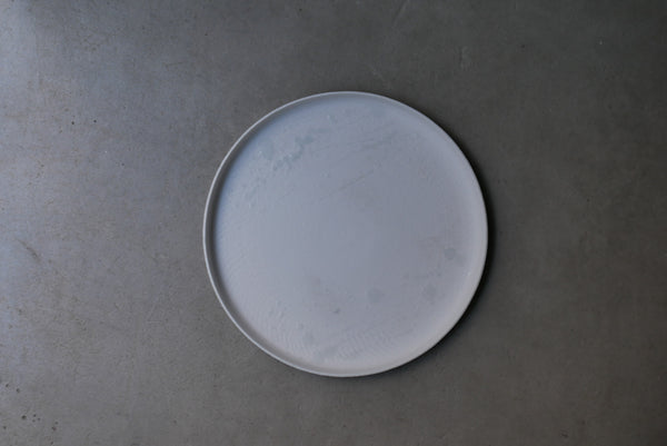 白磁　五月雨の大皿/茶盤　01 / Takahiro Yahagi