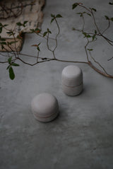 小箱　蓋物　月肌　soil gray / Akari Sato