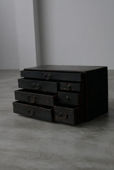 黒漆　小引出し　小箪笥　江戸時代　/  Japanese Antique　Urushi Drawer , Chest