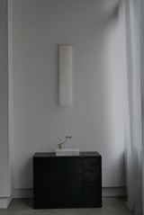 専用 / 布掛け軸　　曲線の重ね　白 / 黒