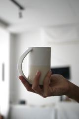 釉かけ分け　陶肌　MugCup  /Akari Sato