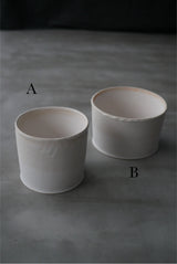 White Veil 釉かけ分け  台皿　/ Akari Sato