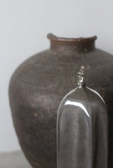 Bottle People 佇む人　glass object  gray　光井威善 / Takeyoshi Mistui