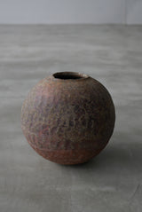 Moon Jar  満月壺　直径20/ Testuya Hioki    Japanese  soil   Art 花器