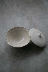 茶漉し蓋碗　Bone White 半磁器　日本茶　中国茶　/  Kanako Yoshida