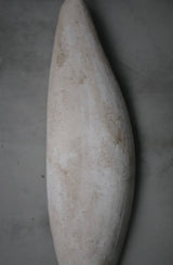 花片オブジェ　大　白化粧土　楢灰　基本フォーマット/  Kanako Yoshida