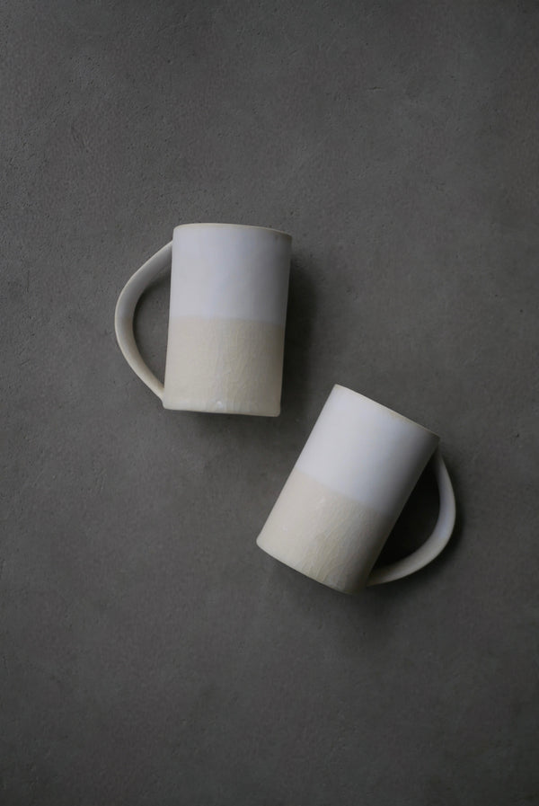 釉かけ分け　陶肌　MugCup  /Akari Sato