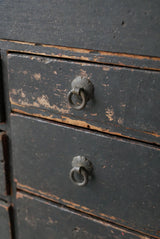 黒漆　小引出し　小箪笥　江戸時代　/  Japanese Antique　Urushi Drawer , Chest