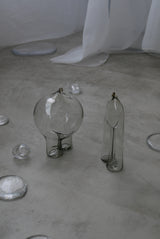 オーダー　Bottle People【 Plumpy 】glass object  gray　光井威善 / Takeyoshi Mistui