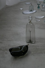 Bottle People No.238  glass object gray　光井威善 / Takeyoshi Mistui