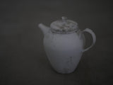 白磁　scrach tea pot 2/ Takahiro Yahagi