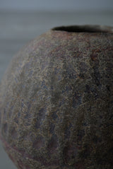 Moon Jar  満月壺　直径20/ Testuya Hioki    Japanese  soil   Art 花器