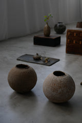 Moon Jar  満月壺　/ Testuya Hioki    Japanese  soil   Art 花器