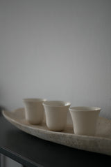 聞香杯　Bone White 半磁器/  Kanako Yoshida