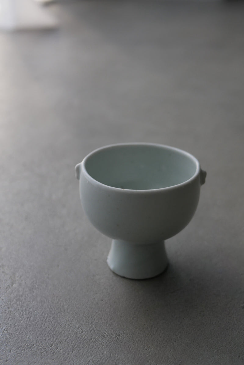 白瓷小耳高杯　小鉢　/ タナカシゲオ