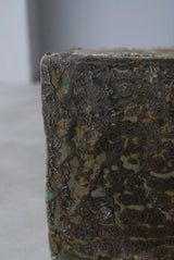 Soil  Cube L  立方体 / Testuya Hioki    Japanese  soil   Art 花器