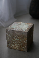 Soil  Cube L  立方体 / Testuya Hioki    Japanese  soil   Art 花器