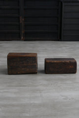 木　刳抜　少数民族　小椅子　小　/  Asian Antique　Primitive Wooden  Stool