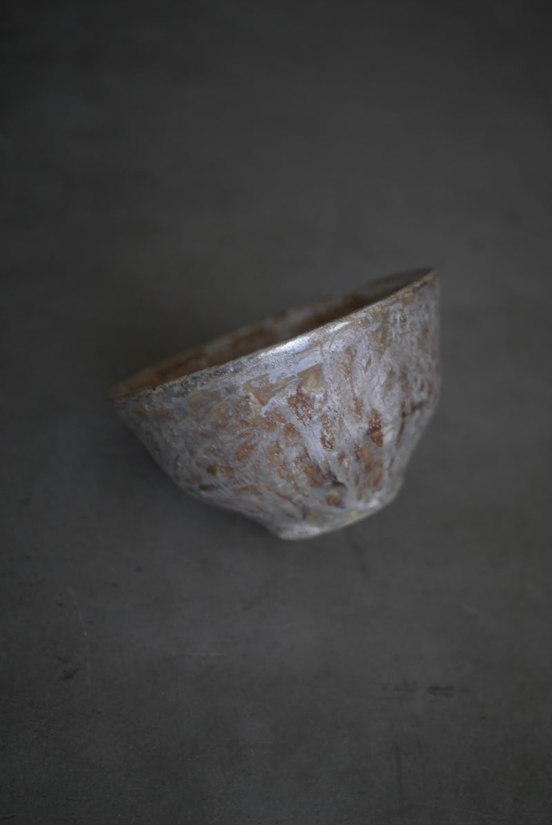 茶煙銀彩　抹茶碗  /菊地　亨