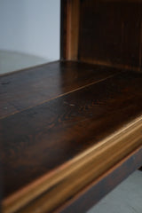 水屋カウンター　ガラス戸棚　大正時代　大型配送　/  Japanese Antiques Tansu Counter キャビネット