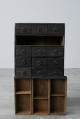 薬箪笥　浮造り　江戸時代　/  Japanese Antique　Drewer 　Chest　Tansu