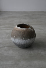 Moon Jar  満月壺　直径 23/ Testuya Hioki    Japanese  soil   Art 花器