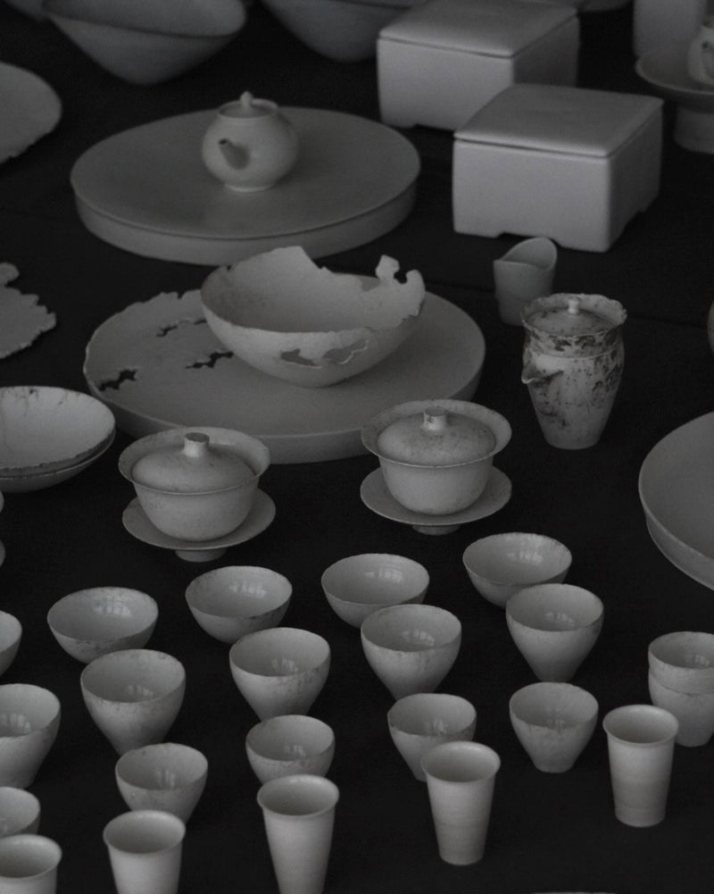 白磁　丸茶杯　　/ Takahiro Yahagi