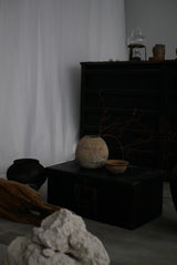 Moon Jar  満月壺　直径20 Testuya Hioki    Japanese  soil   Art 花器