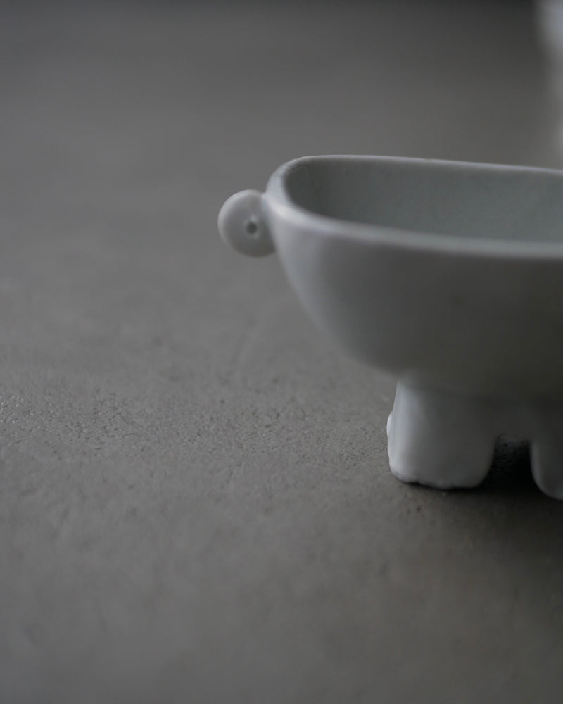 白瓷祭器豆鉢　小鉢　/ タナカシゲオ