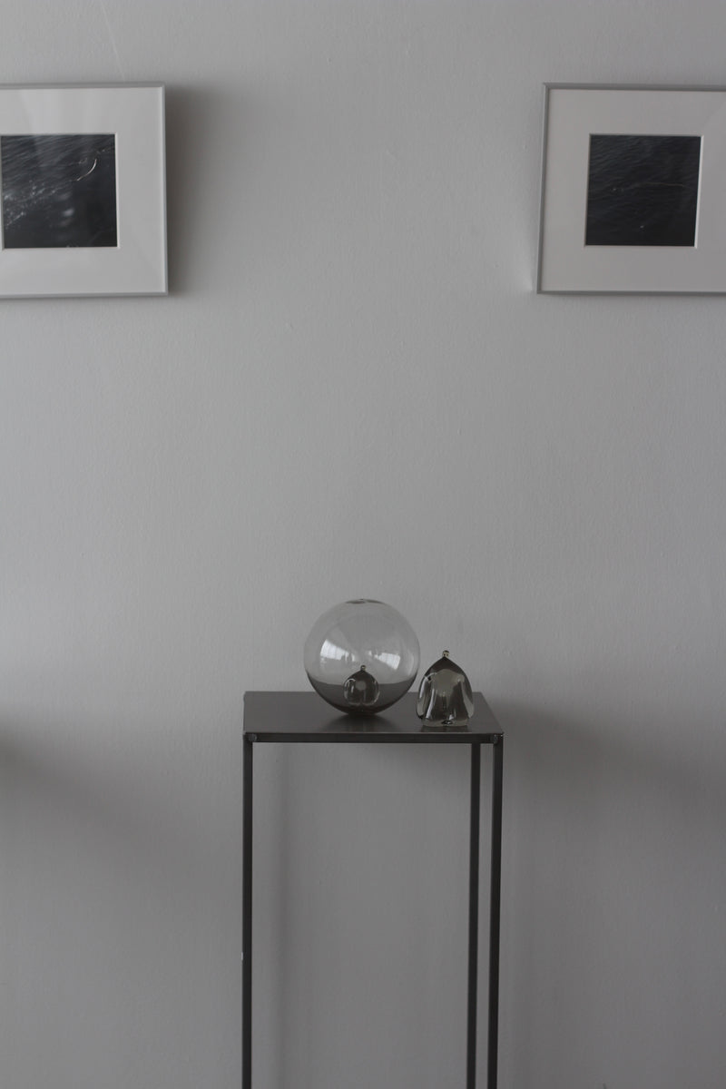 【未使用】光井 威善　bottle people オブジェ Bottle People 【 room 】 glass object gray 光井威善 / Takeyoshi