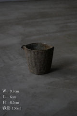 信楽土　片口   茶海　陶器　/ Yaku Murakami  村上躍