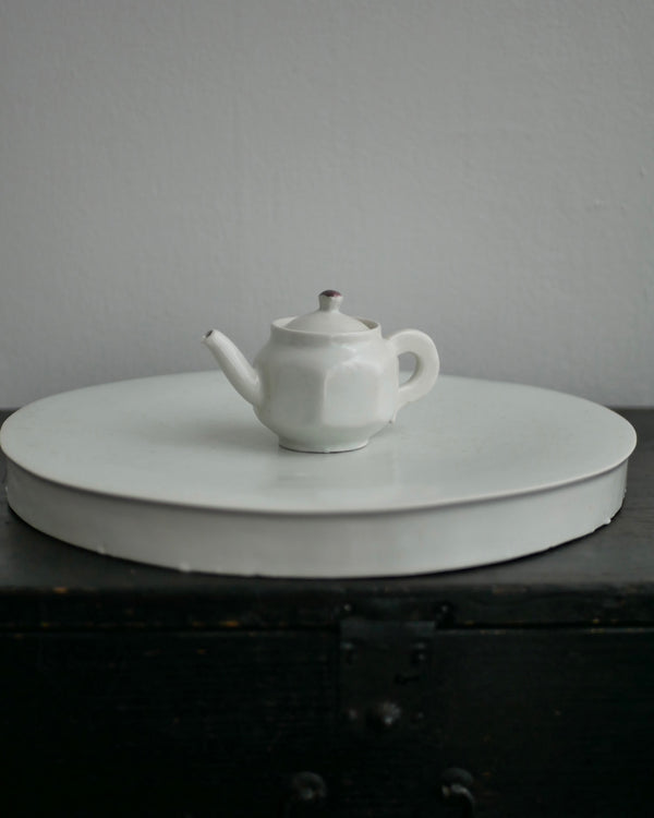 白瓷茶盆　茶盤　/ タナカシゲオ