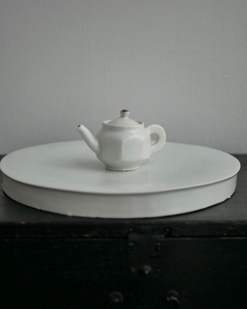 白瓷茶盆　茶盤　/ タナカシゲオ