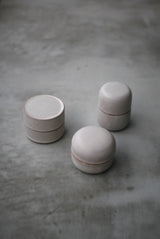 小箱　蓋物　月肌　soil gray / Akari Sato