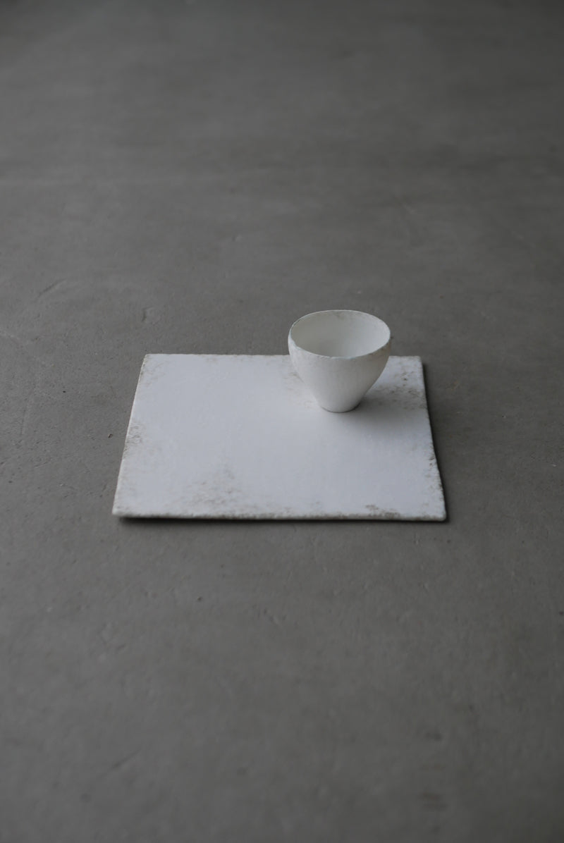 白磁　茶杯　S / Takahiro Yahagi