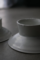 白瓷台皿　/ タナカシゲオ　