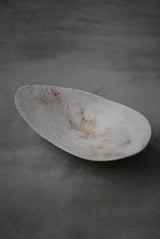 白化粧土　楢灰　茶盤　大皿/  Kanako Yoshida