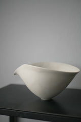 片口　横型 M　 Bone White 半磁器　/  Kanako Yoshida